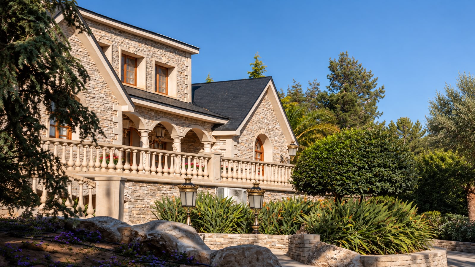 Casa de pedra exterior