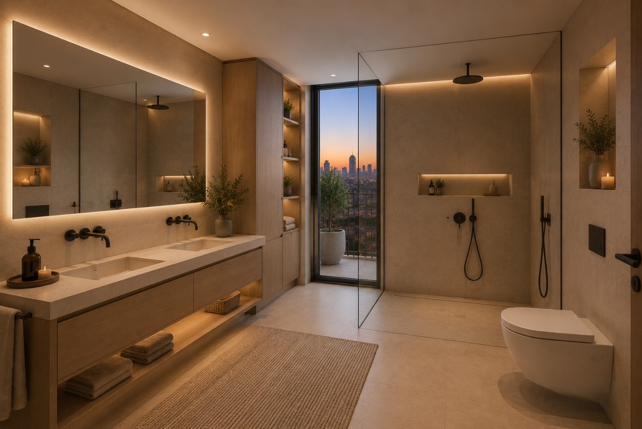 Main bathroom at Reus Aurea