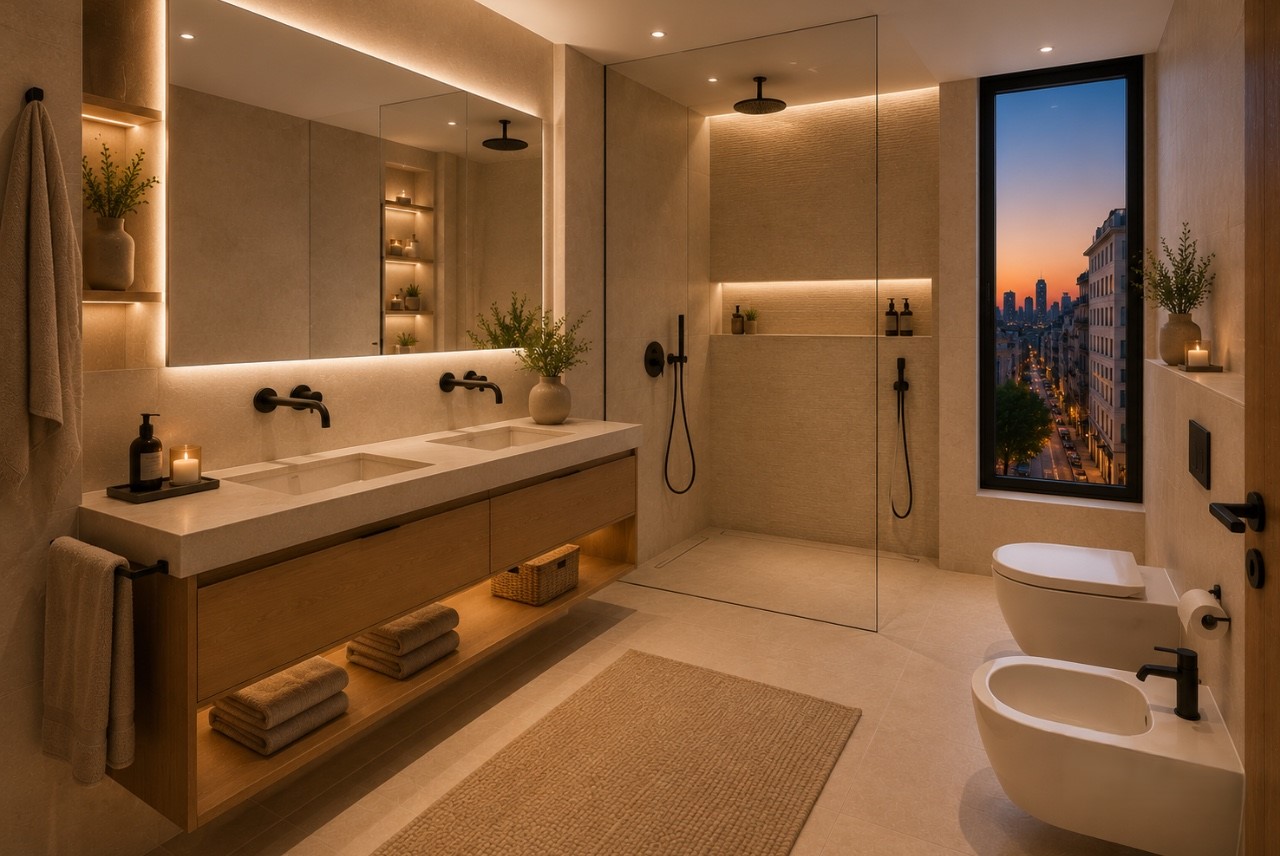 Baño con luz natural